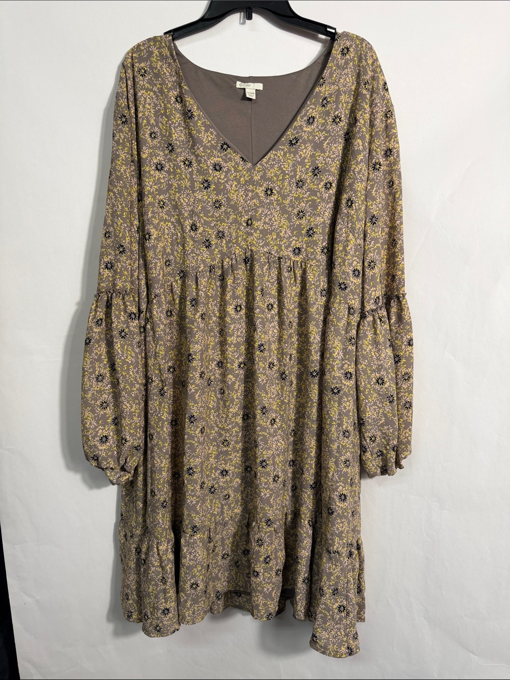 Cottagecore Floral Babydoll Dress 26/28W Boho Prairie Plus Size